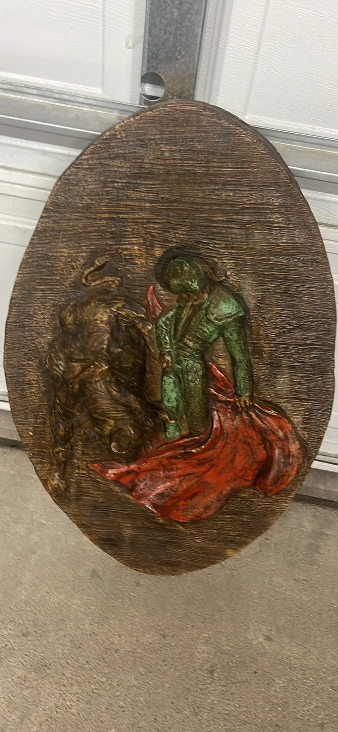 Vintage Bullfighting Wall Art Plaque
