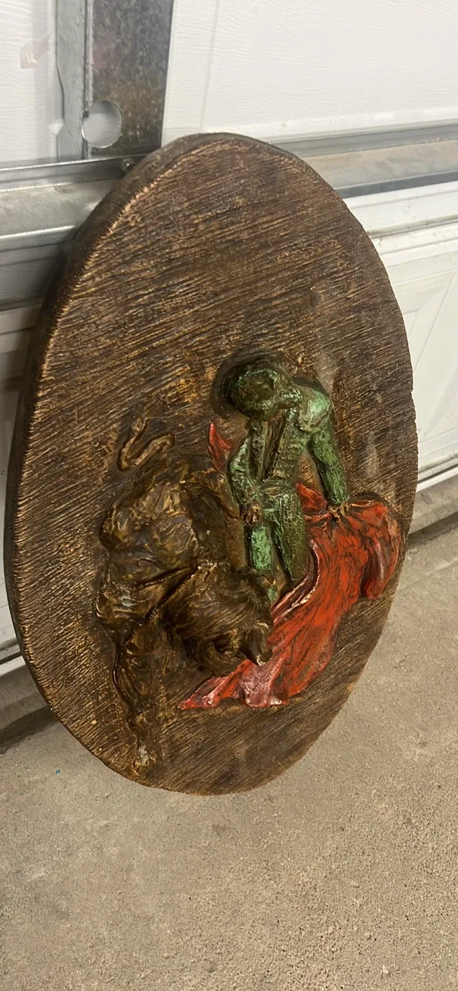 Vintage Bullfighting Wall Art Plaque - photo 3