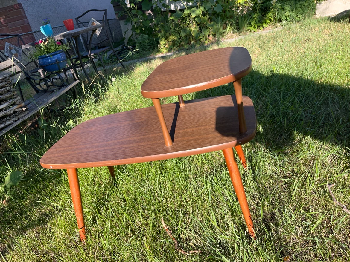 Mid-Century Midern Two-Tier Side Table, Genuine Article - photo 2