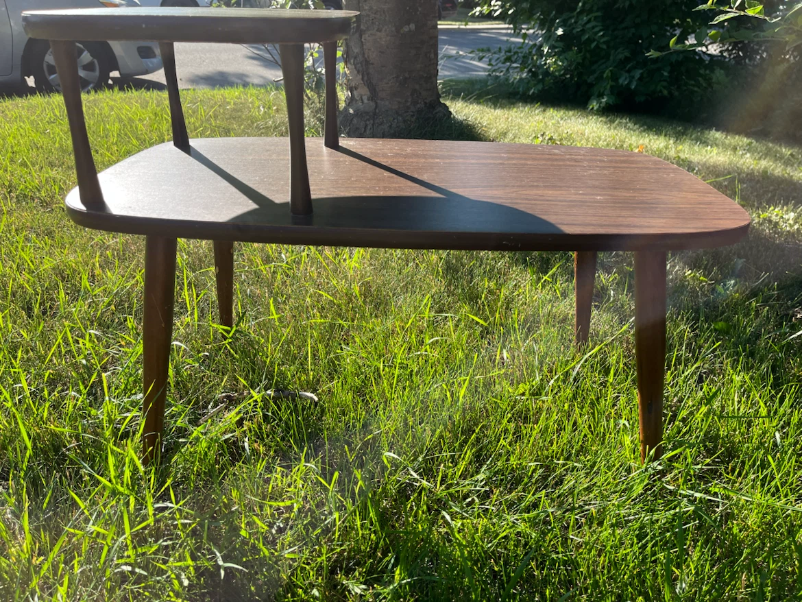 Mid-Century Midern Two-Tier Side Table, Genuine Article - photo 3