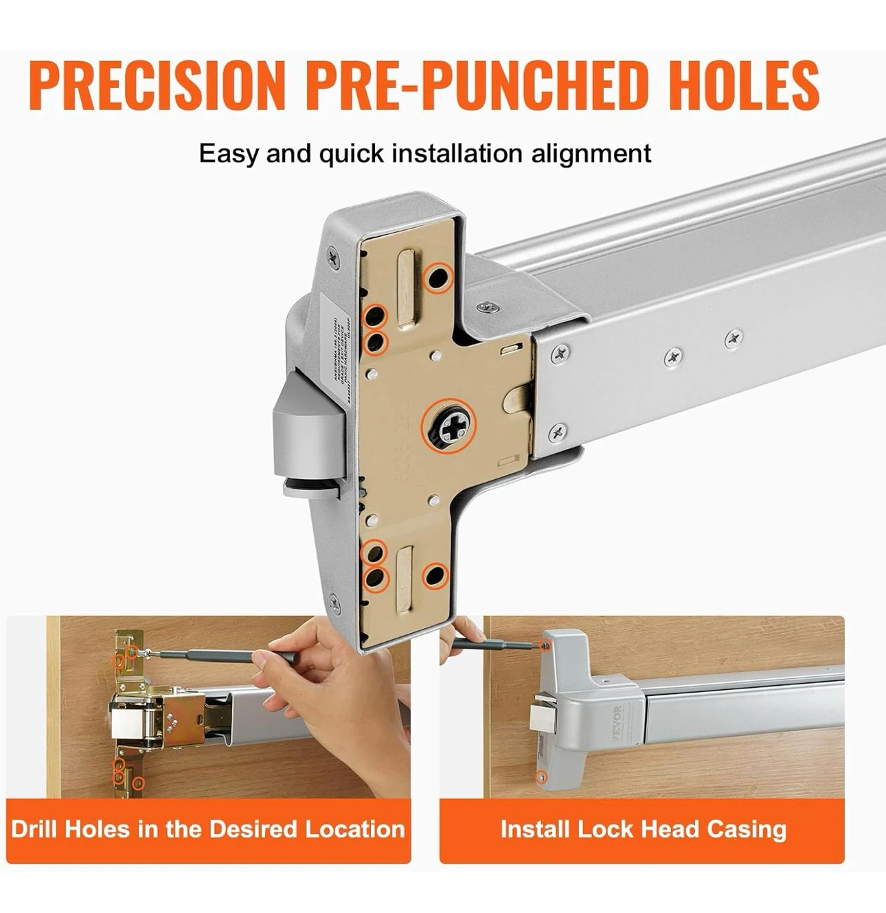 VEVOR Push Bar Door Lock - 27.5" / 698mm - photo 5