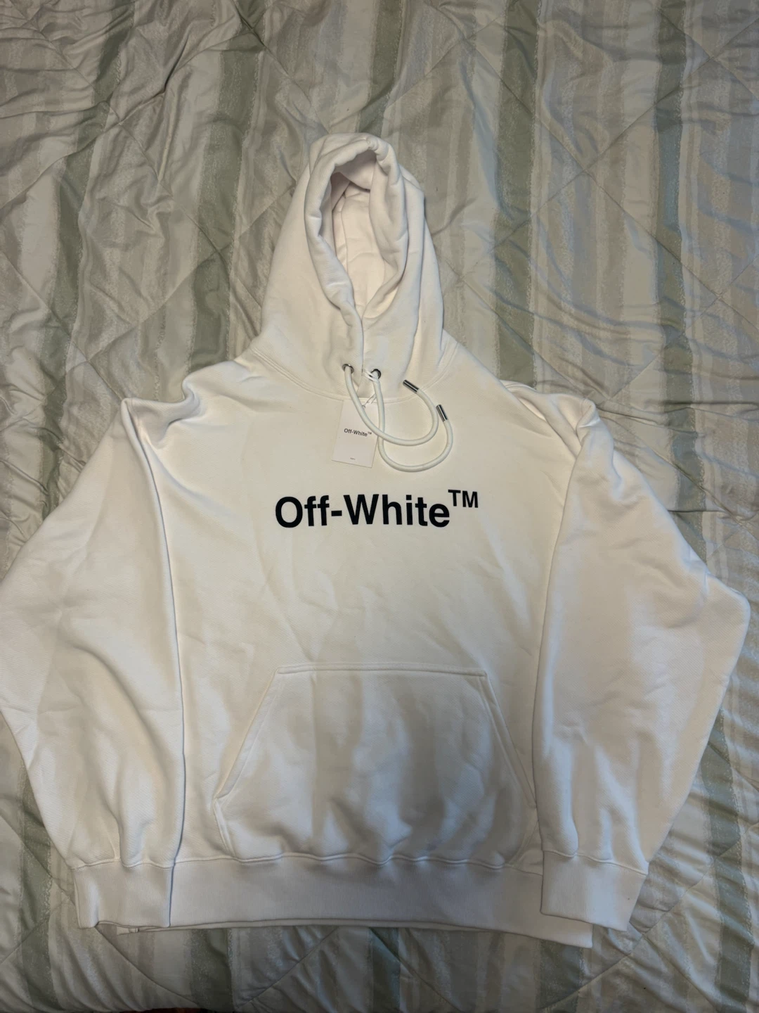 Off-White Exclusive Men's Oversize Fit Hoodie White Size XXL