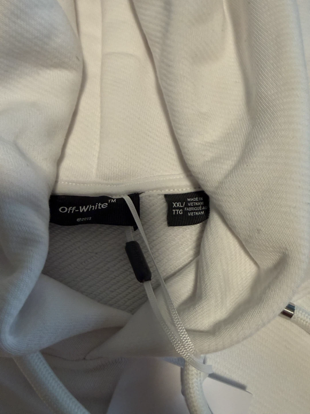 Off-White Exclusive Men's Oversize Fit Hoodie White Size XXL - photo 2