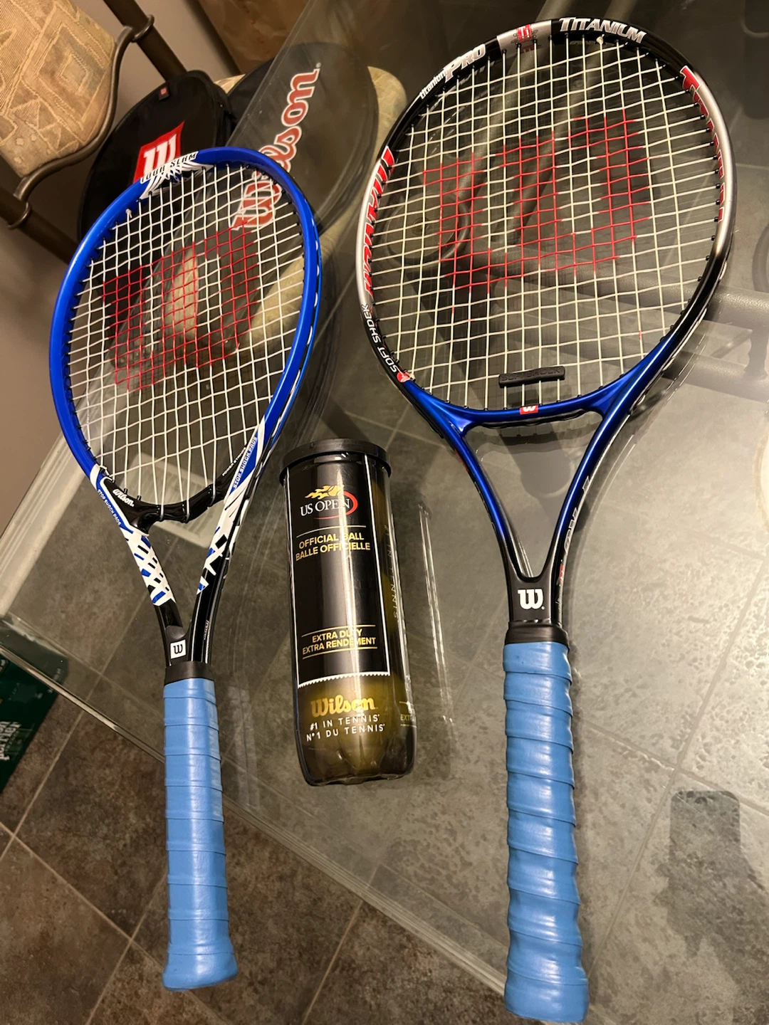 Wilson Titanium Pro & Tour Slam Tennis Rackets