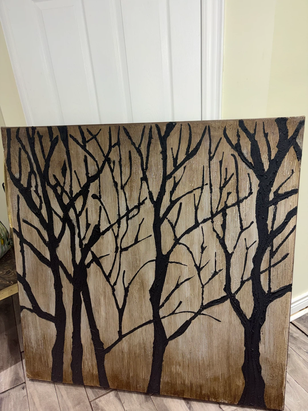 Canvas Wall Art with Black Trees - photo 3