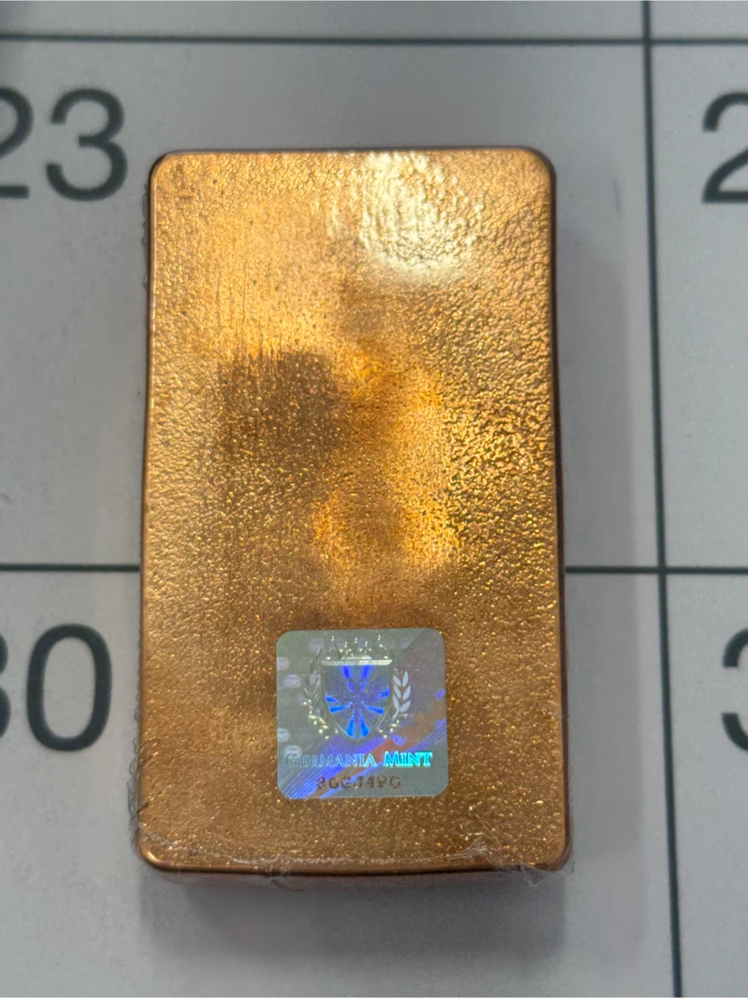 Germania Mint 10 oz Fine Copper Cast Bar - photo 2