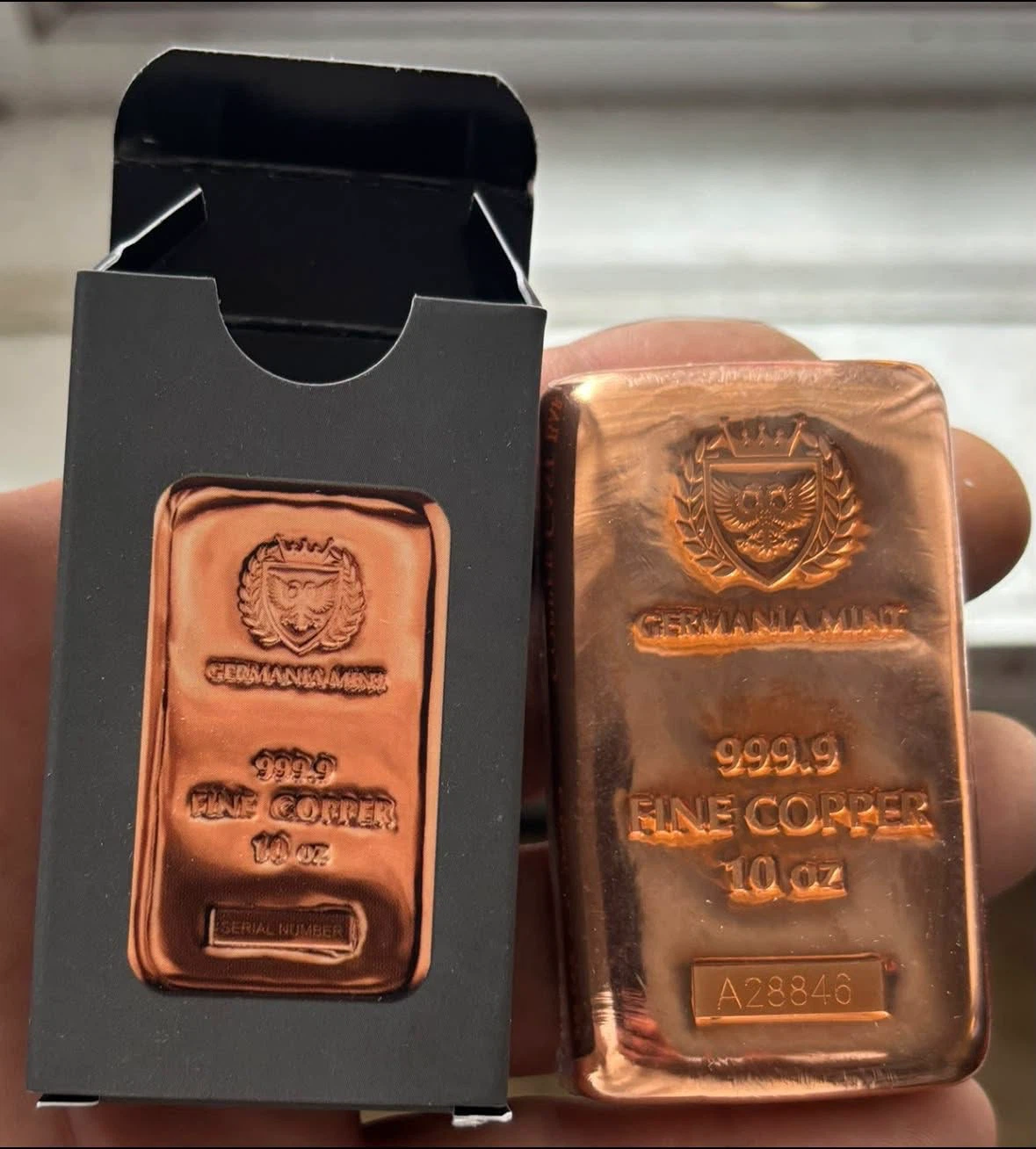 Germania Mint 10 oz Fine Copper Cast Bar - photo 4