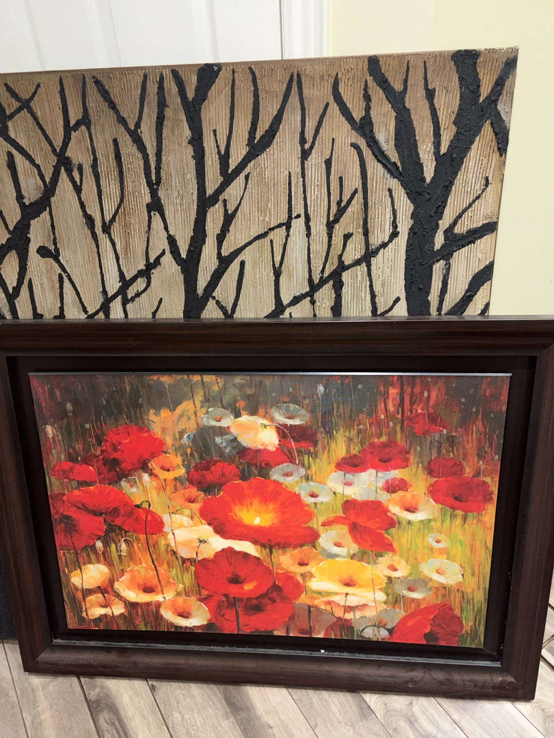 Framed Canvas Wall Art - Red Poppies - photo 3
