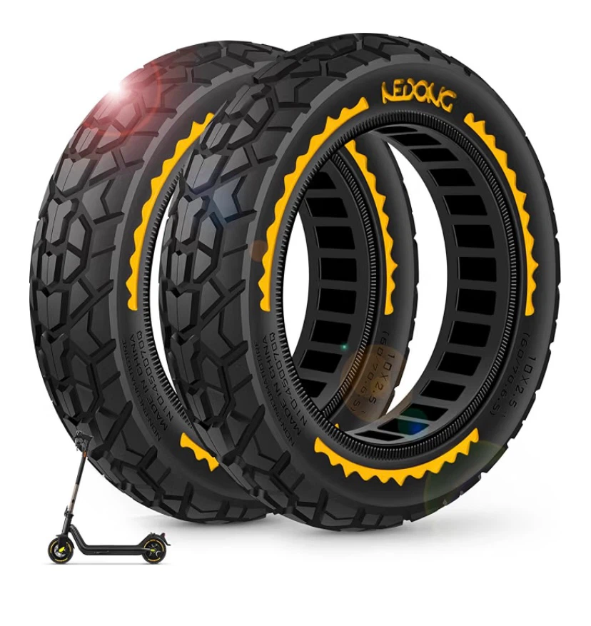 LEDONG 10x2.5 Electric Scooter Tires (Set of 2)