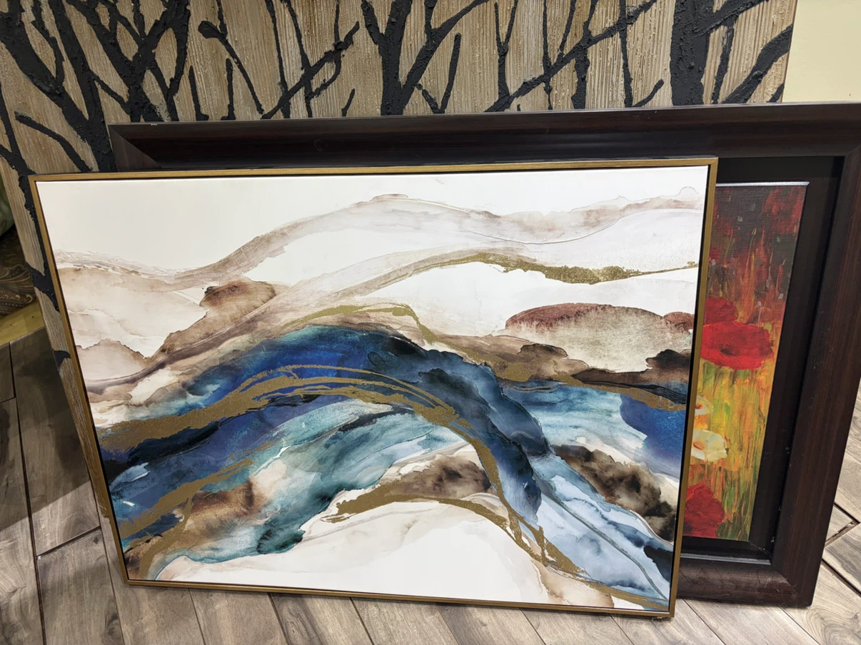 Framed Abstract Landscape Wall Art