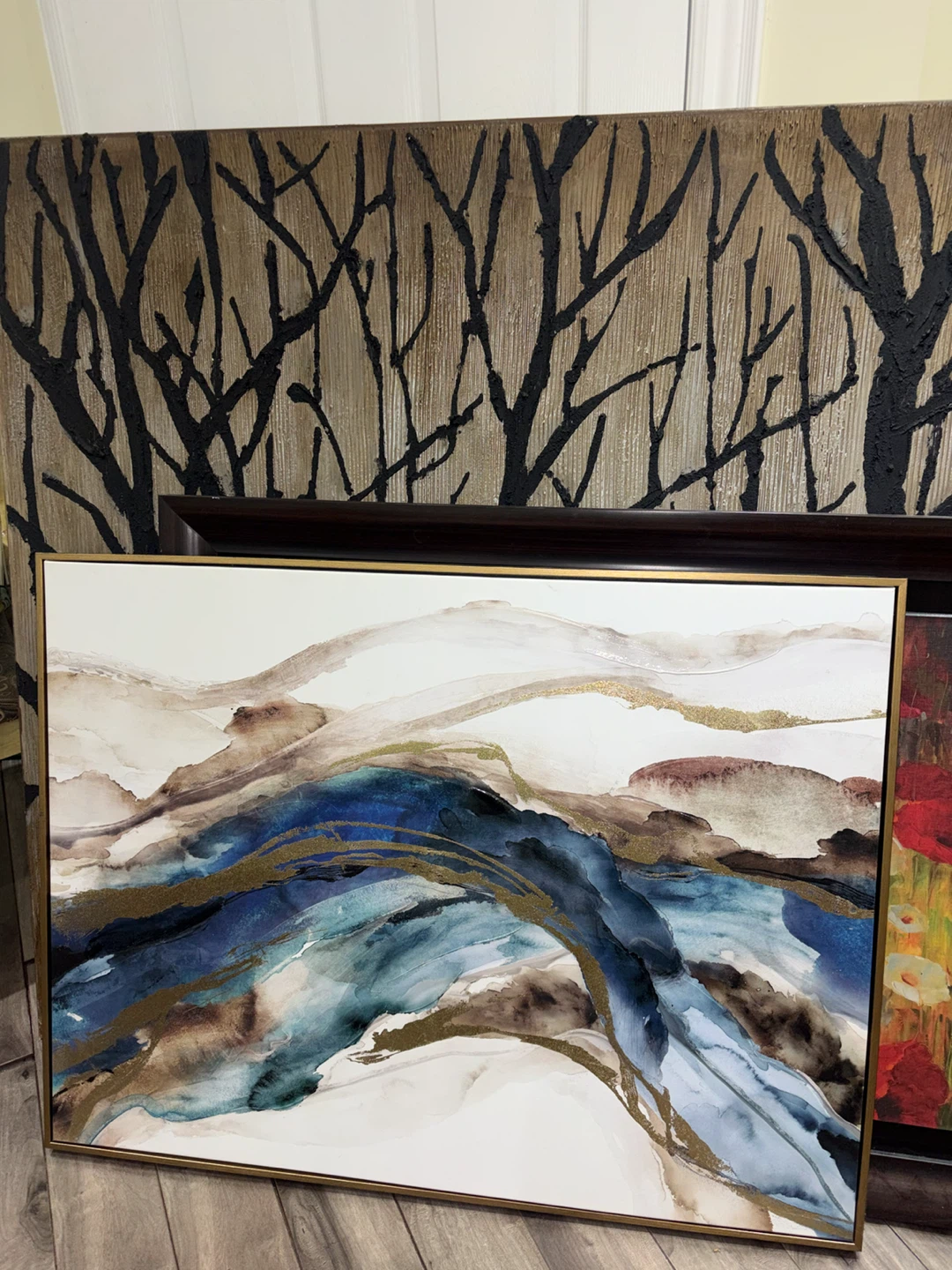 Framed Abstract Landscape Wall Art - photo 2