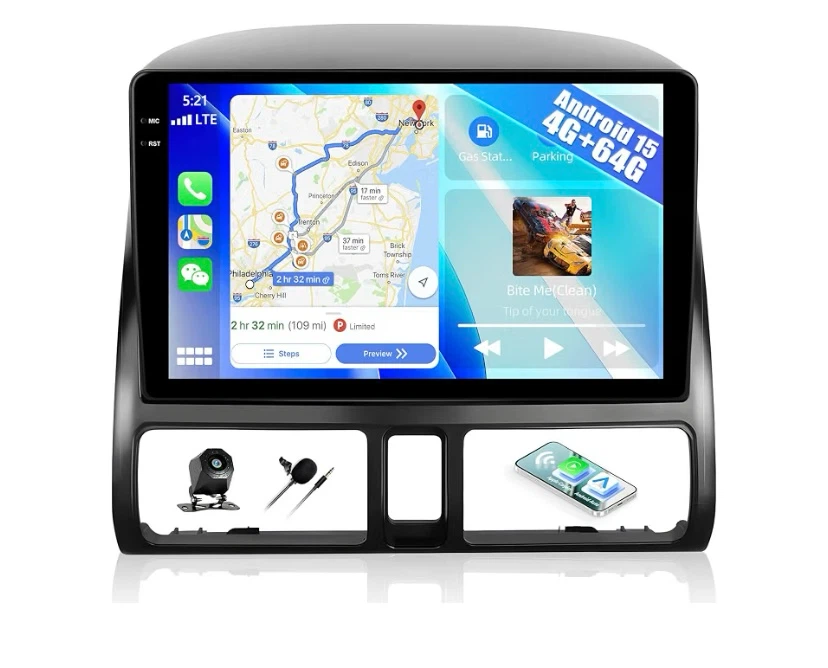 Android 15 Car Stereo 4G+64G with Backup Camera