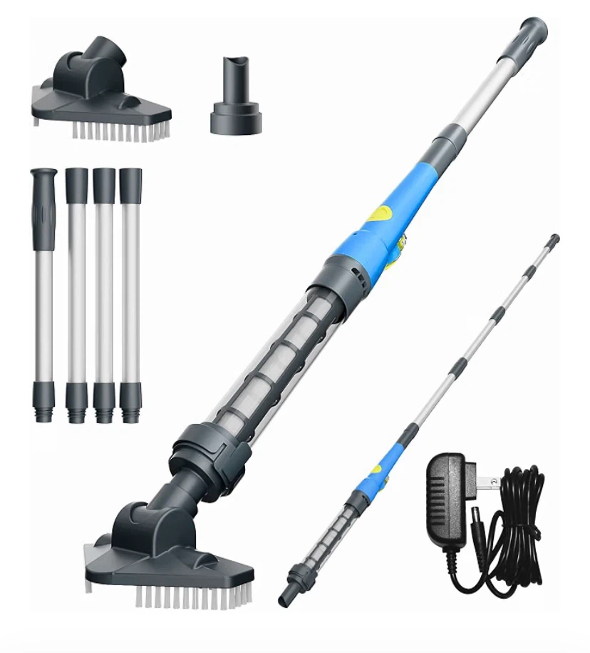Pool Vacuum Cleaner with Extendable Wand and Accessories