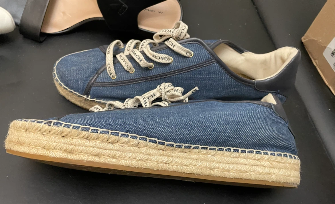 Gently used women’s Size 11 Coach Espradilles