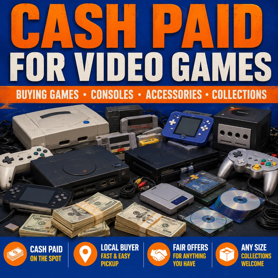 Cash Paid for Video Games | Buying Games, Consoles & Collections