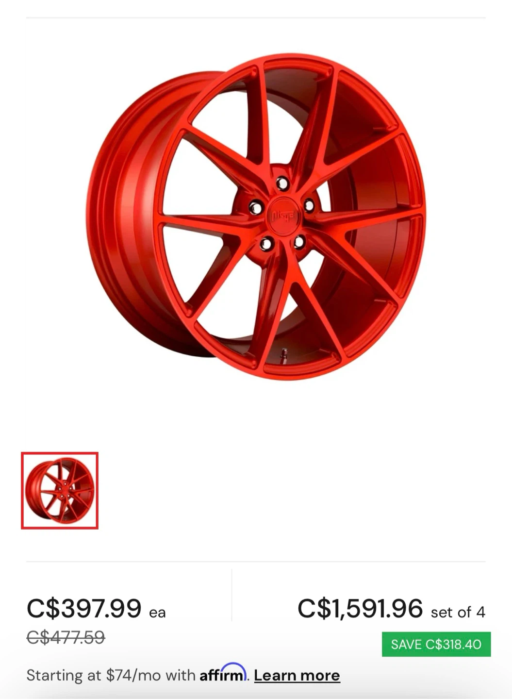 RED RIMS NICHE
