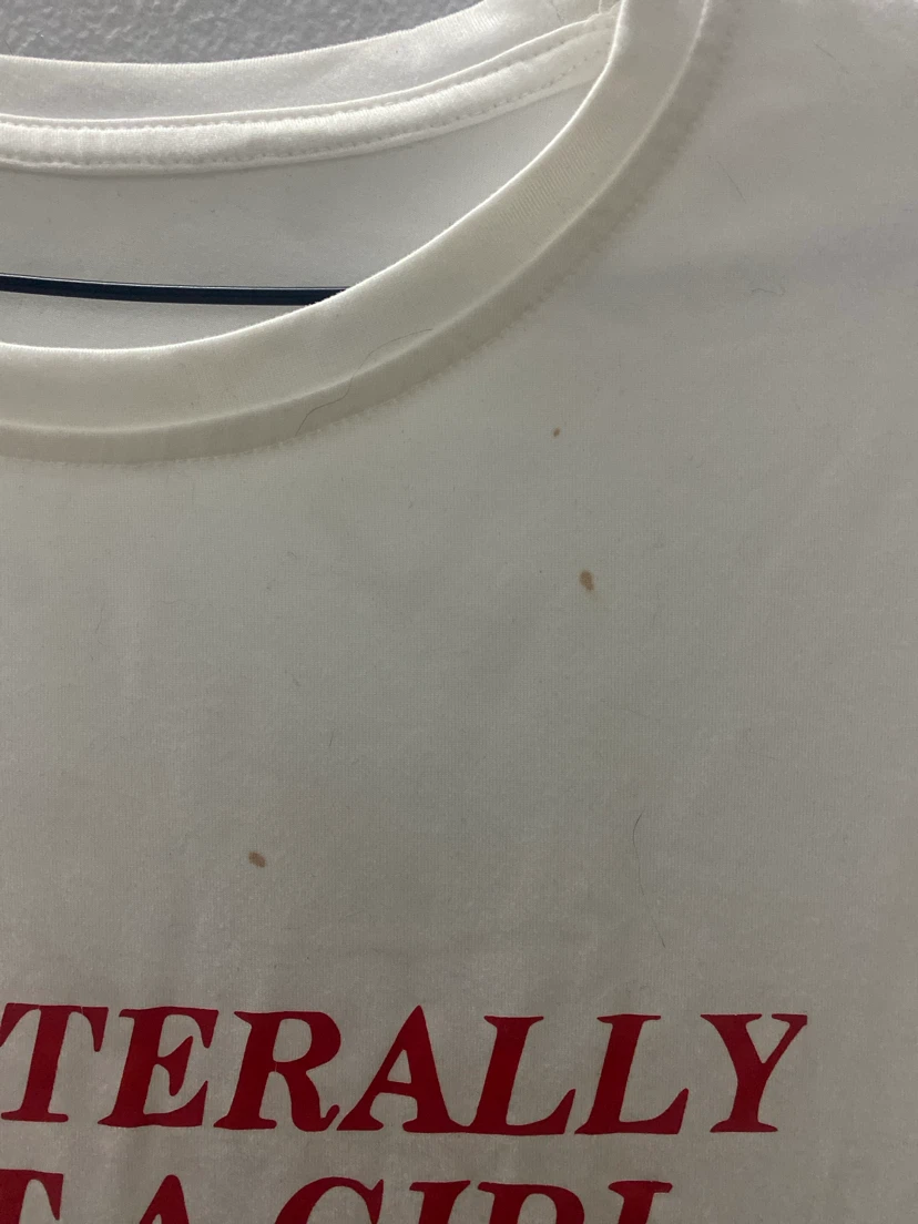 White T-Shirt "I'm Literally Just a Girl" - photo 2