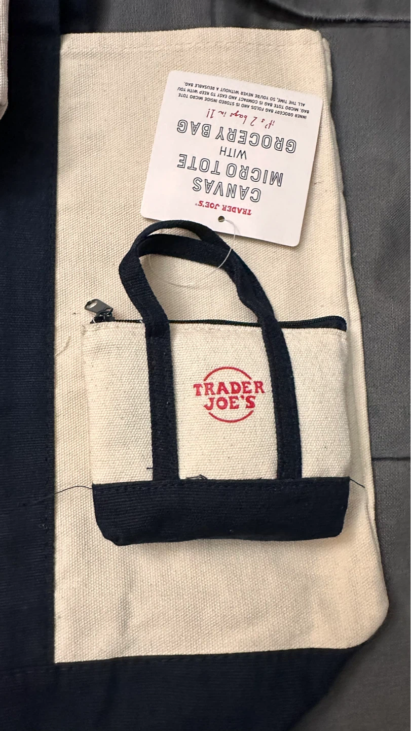 Trader Joe’s - Big Tote, Mini Tote & Micro Tote with Grocery Bag - photo 2