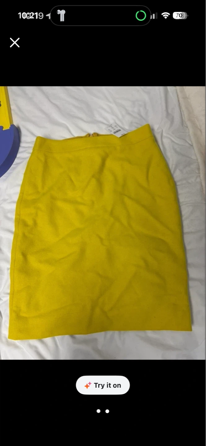 J. Crew Factory Pencil Skirt - Yellow - Size 0
