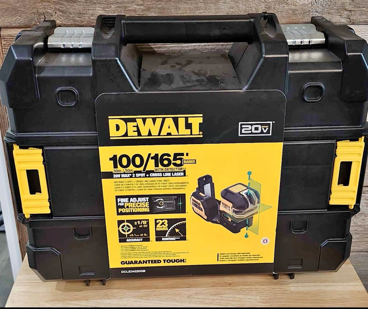 DeWalt 20V MAX 2-Spot Laser Level with Detector (Bare Tool Only)