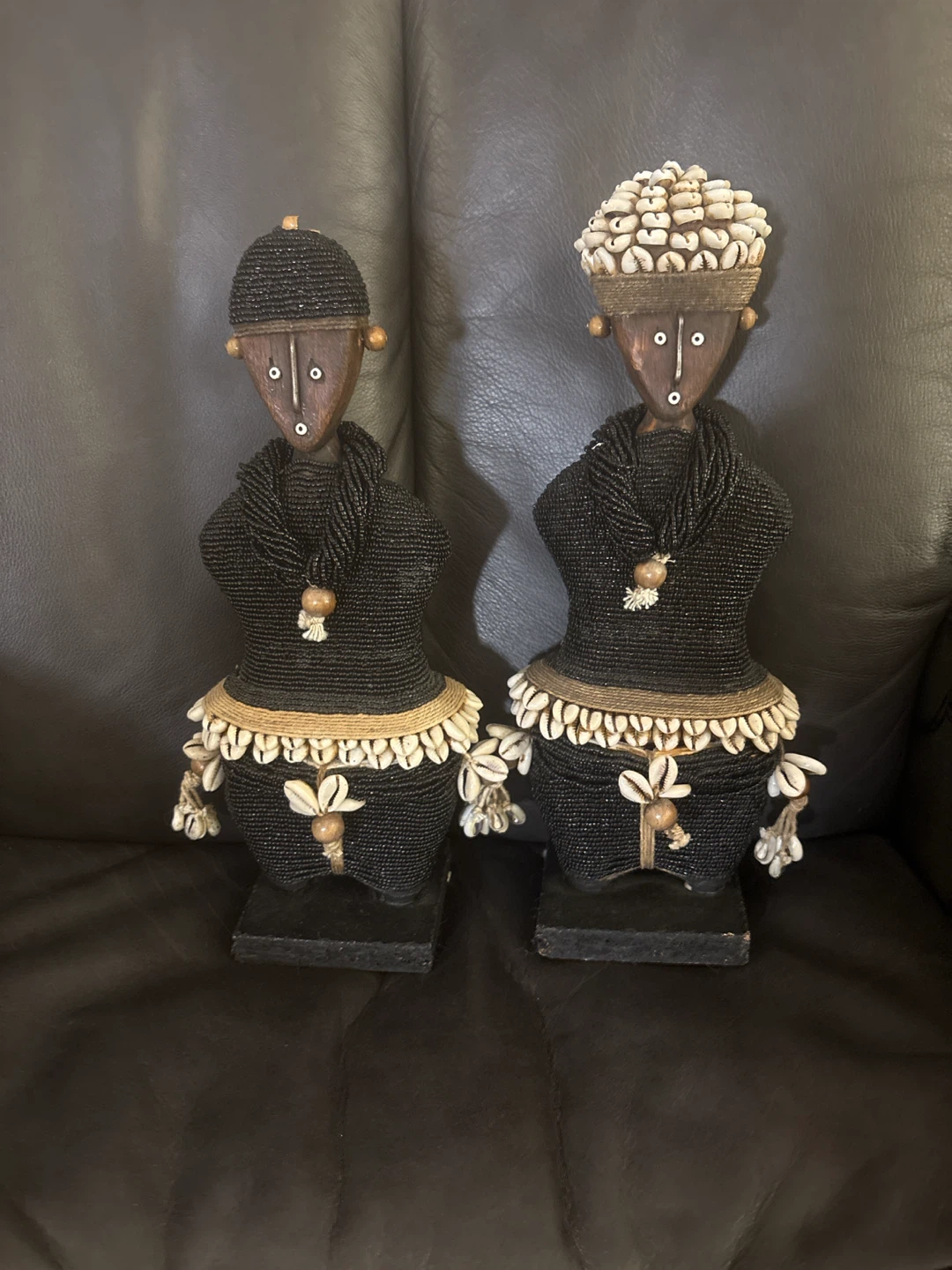 Pair of Camaroon Fertility figures
