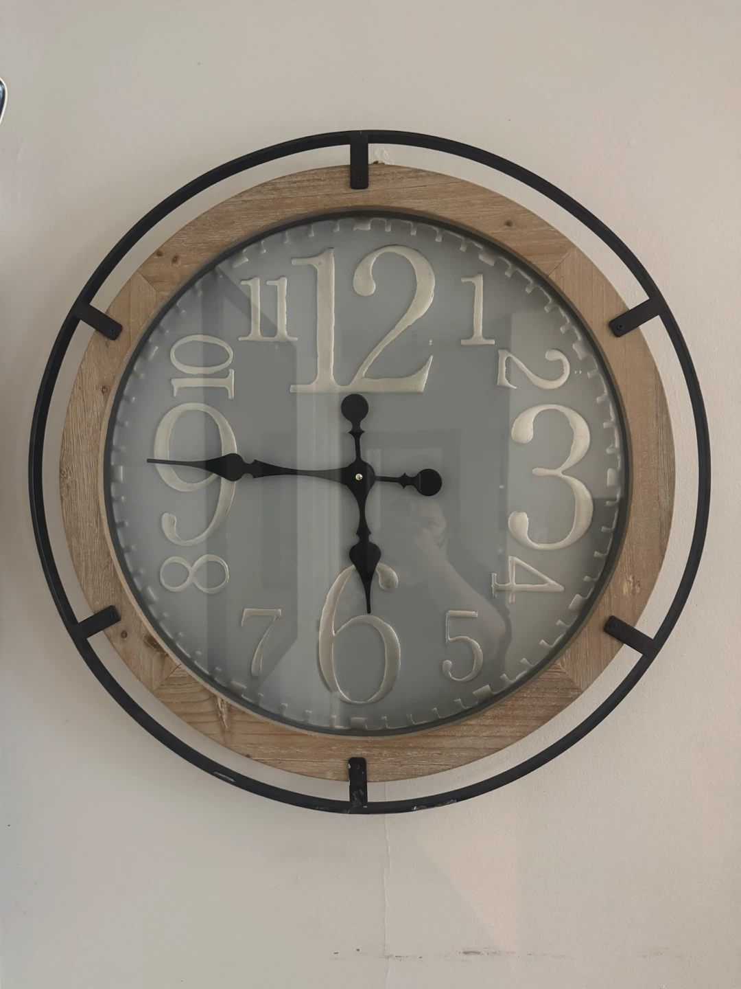 Farmhouse Style Wall Clock - photo 4