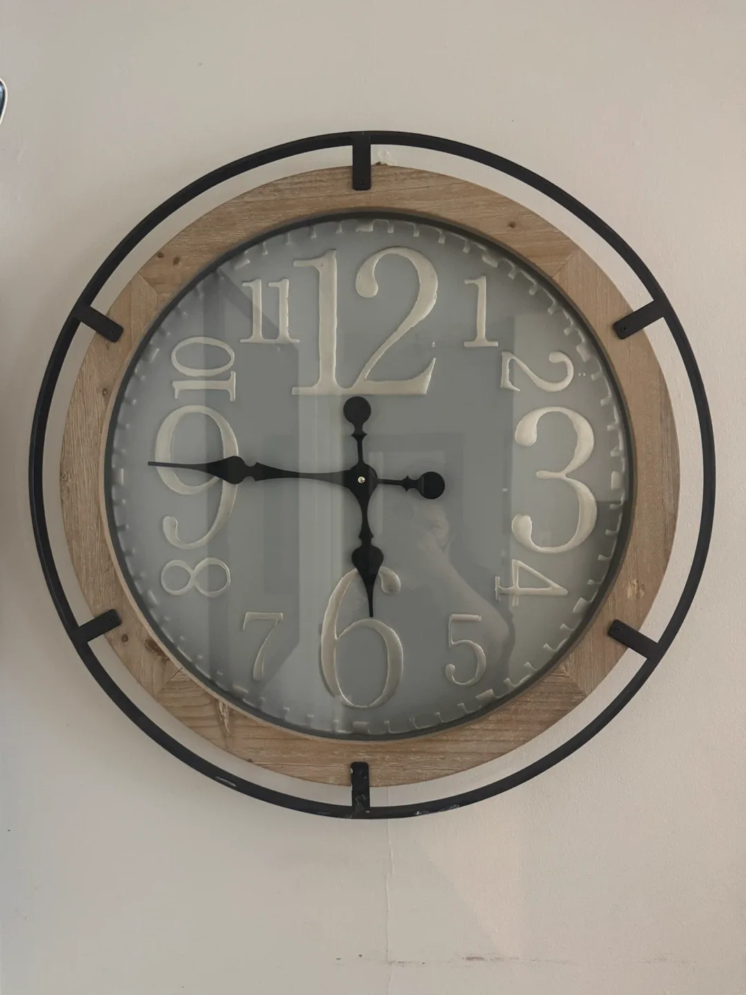 Farmhouse Style Wall Clock - photo 4