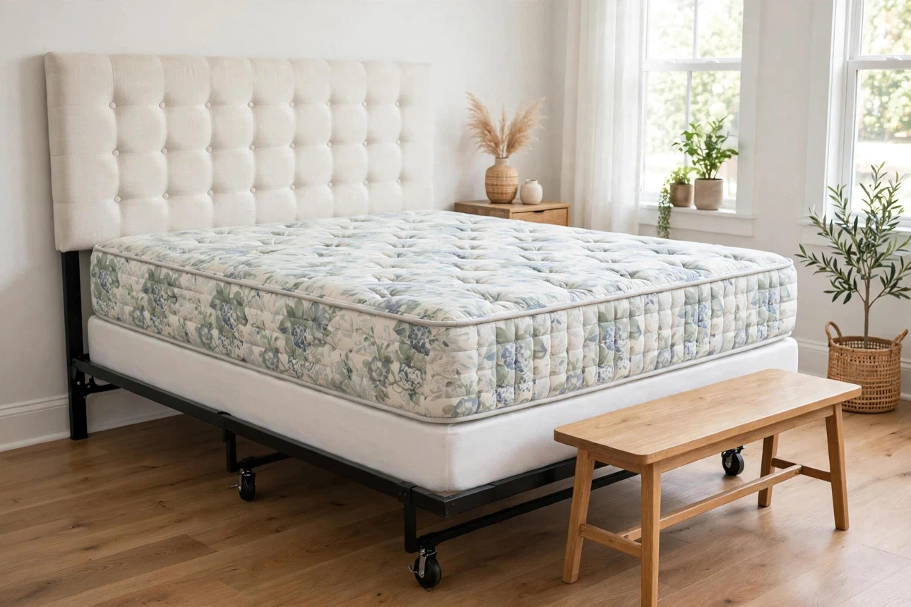 Cream color Queen size Complete Bed Set – Excellent condition. - photo 3