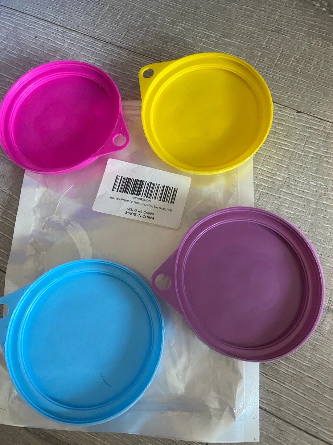 Set of 4 Pet Food Can Covers