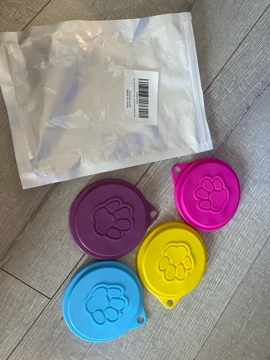 Set of 4 Pet Food Can Covers - photo 2