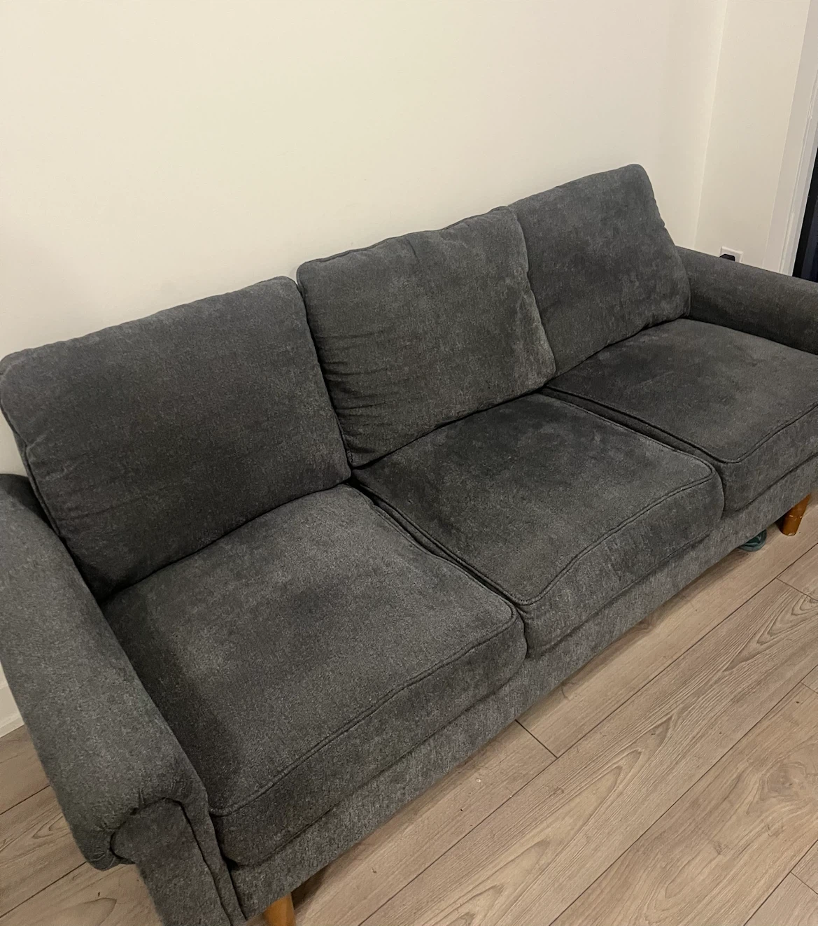 Grey 3-Seater Sofa - photo 2