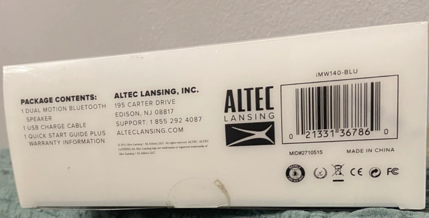 Altec Lansing Dual Motion Bluetooth Speaker - Black - photo 2