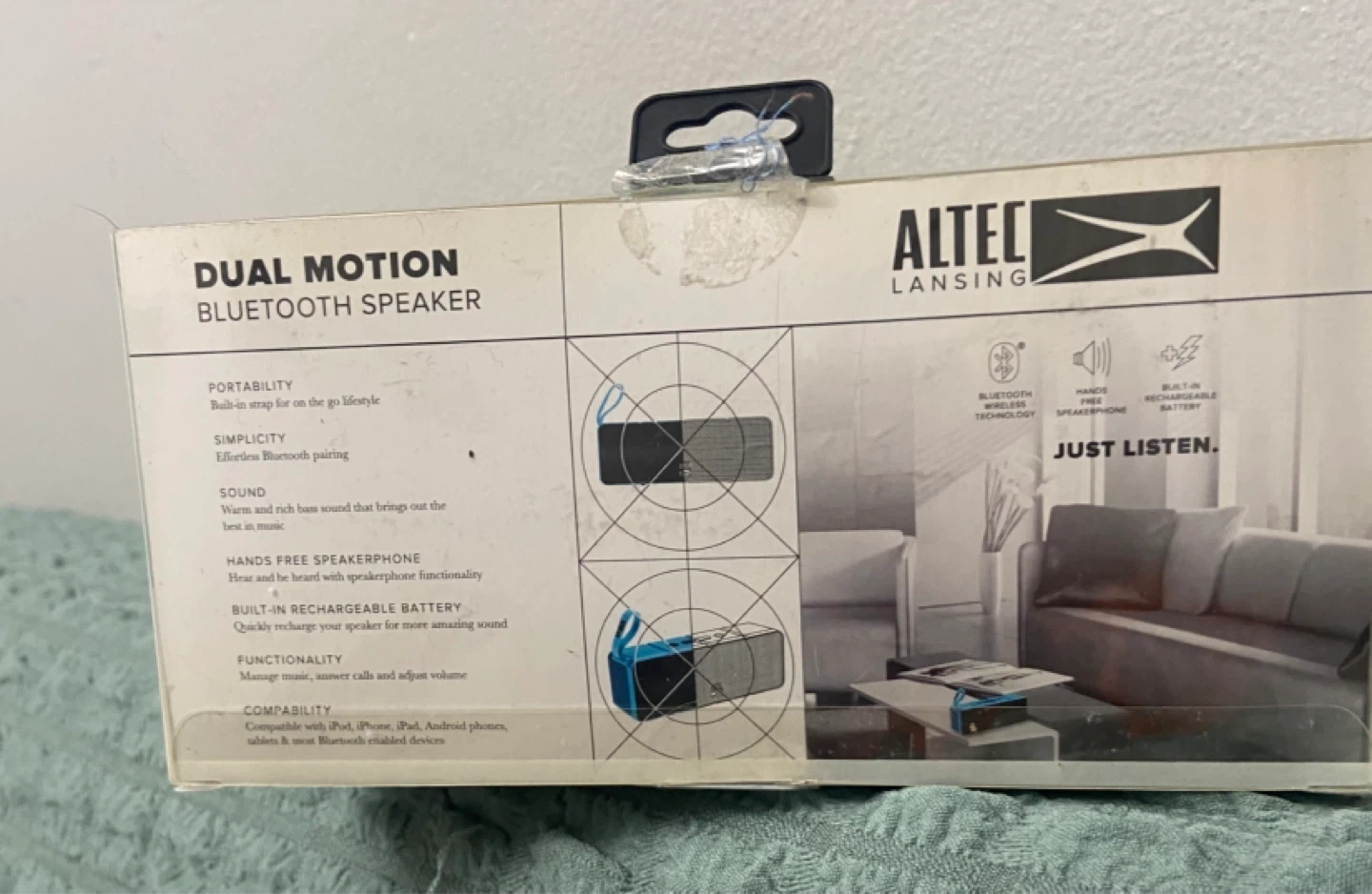 Altec Lansing Dual Motion Bluetooth Speaker - Black - photo 3