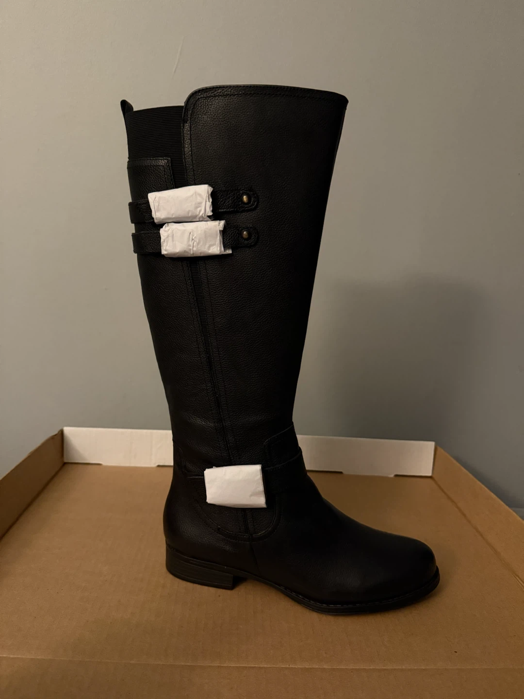 SALE! SALE! BRAND NEW! Naturalizer Black Leather Knee-High Boots