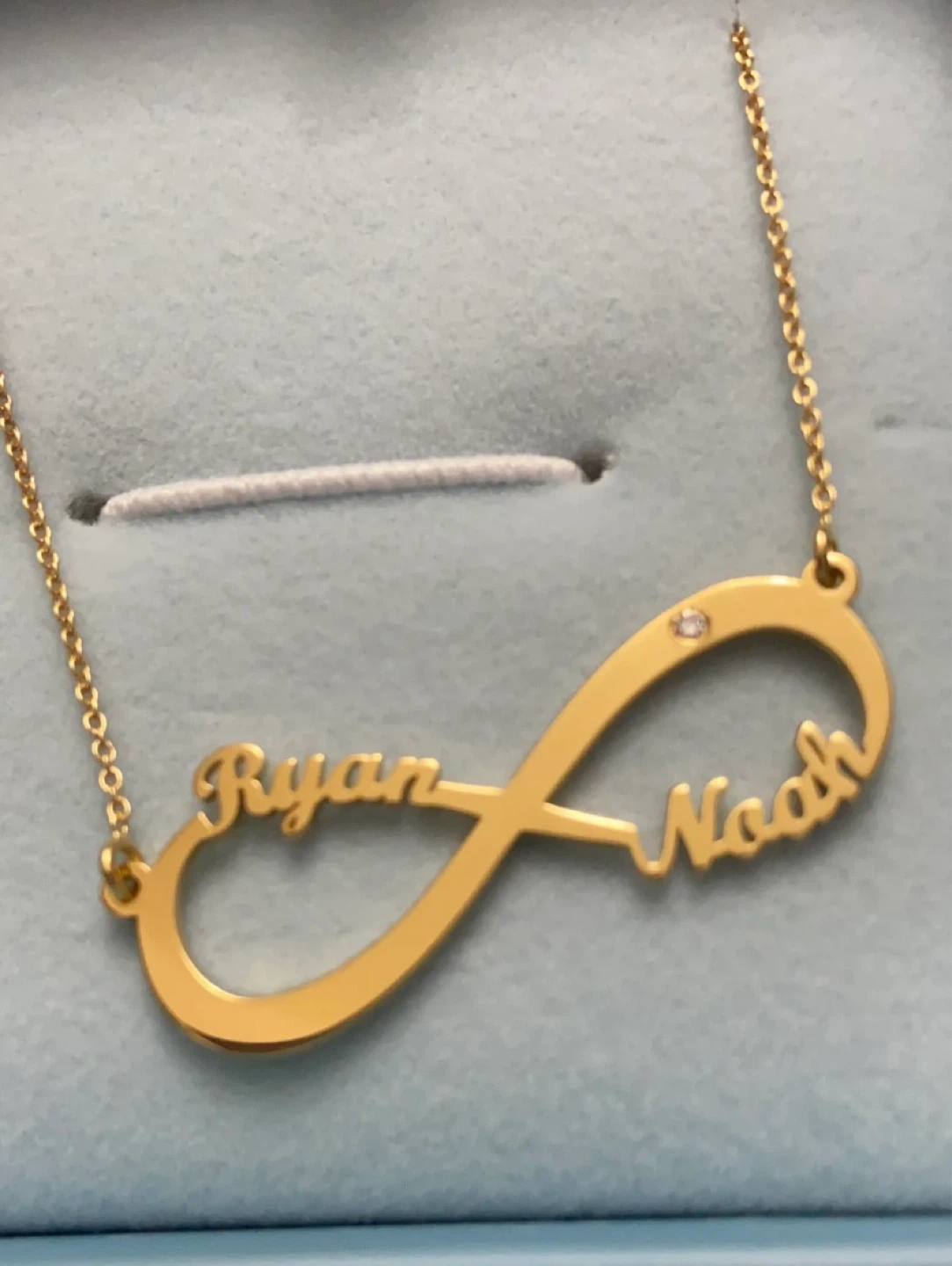 Theo Grace Infinity Necklace with Names