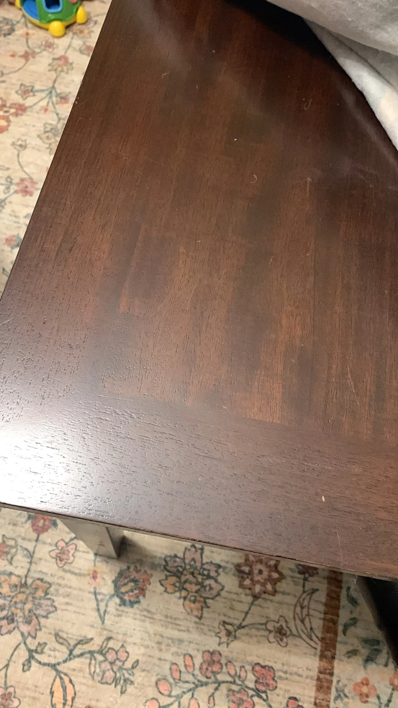 Dark Wood Dining Table Set with 4 Chairs - photo 3