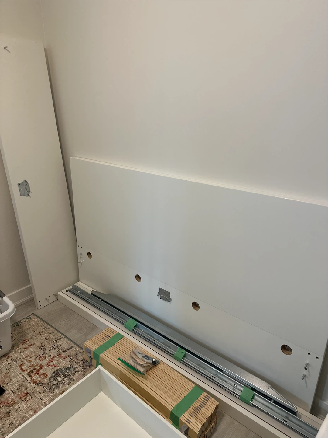 Queen malm bed with 1 underbed drawer - photo 2