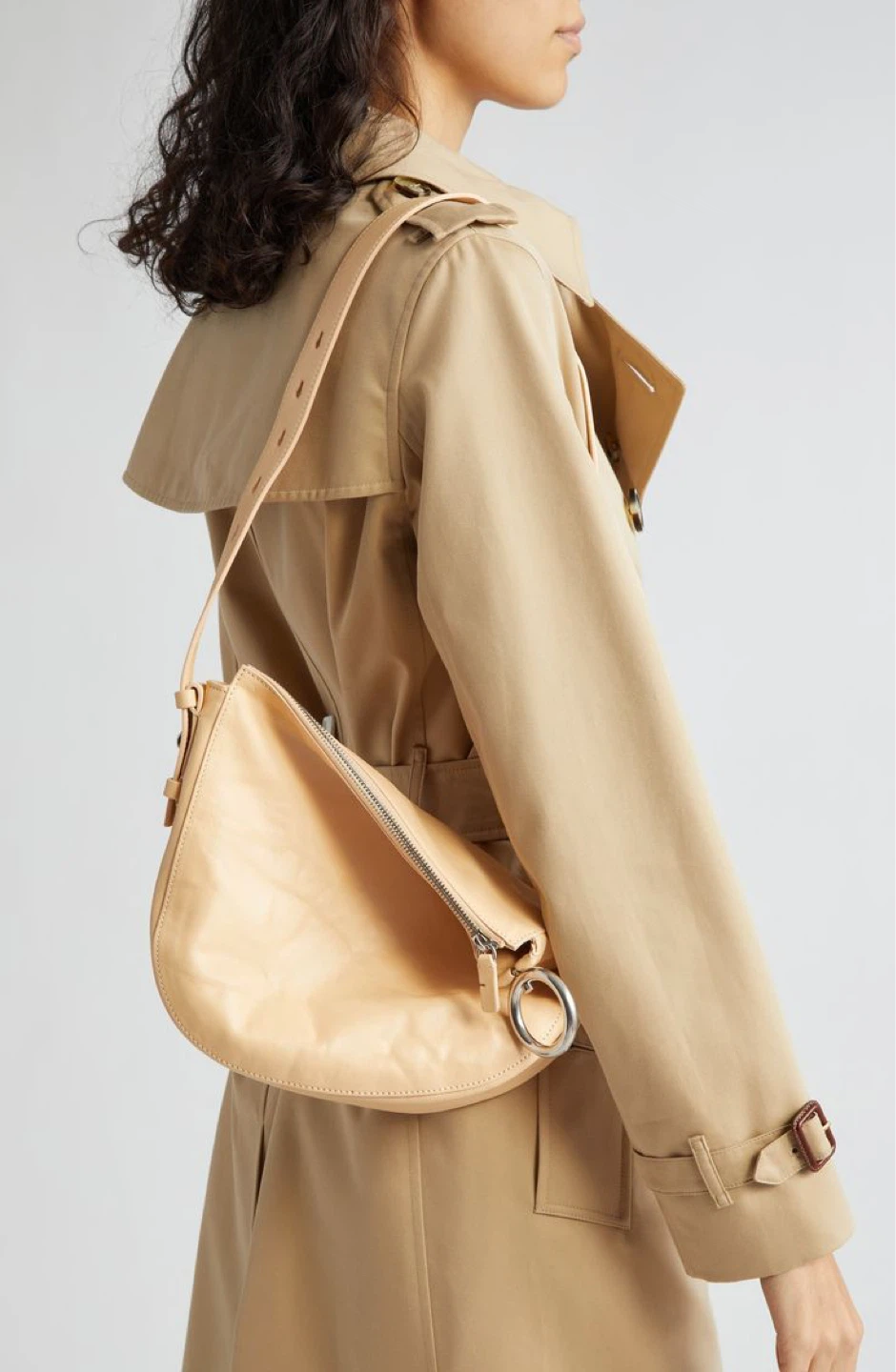 NWT Burberry Knight Medium Leather Shoulder Bag