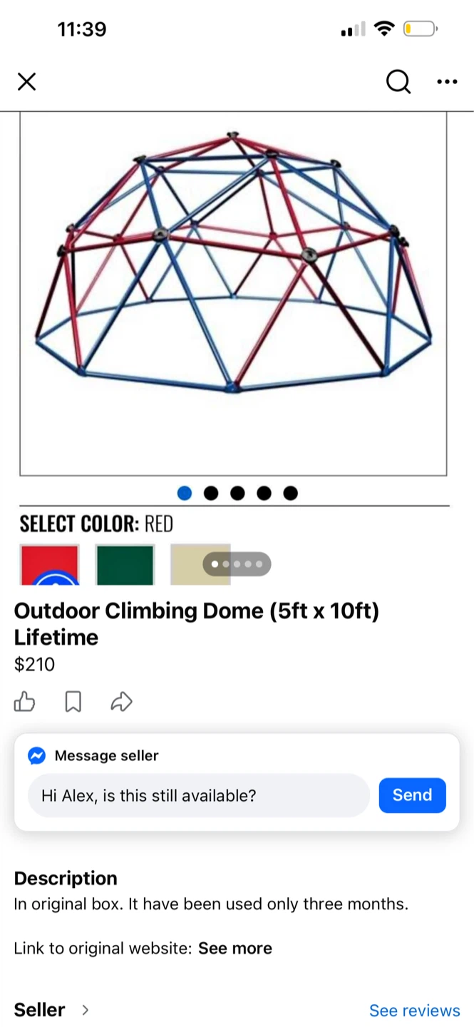 Lifetime Outdoor Climbing Dome (Red) - photo 2