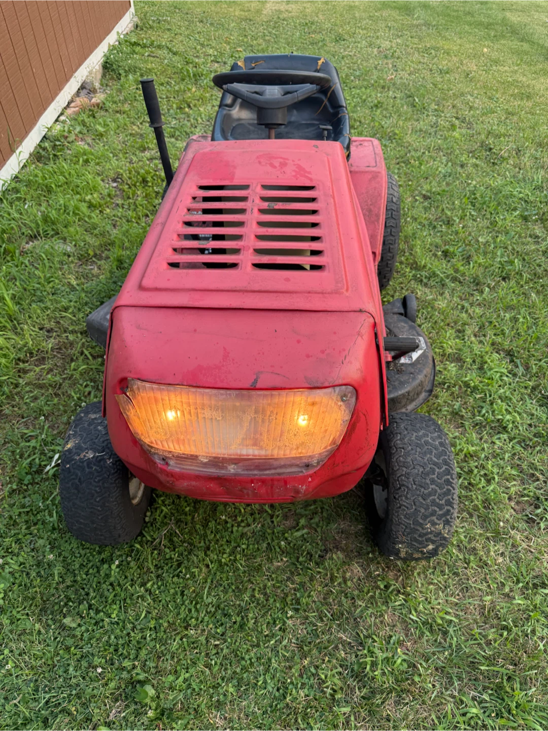 Red Riding Lawn Mower