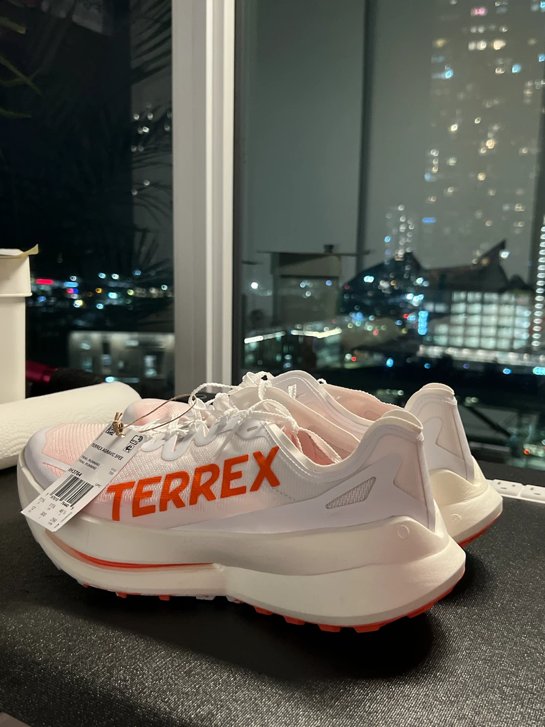 Adidas Terrex Agravic Speed Trail Running Shoes White Orange