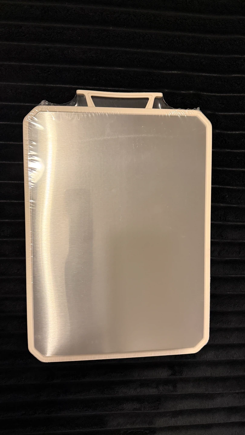 New Double-Sided Cutting Board (Stainless Steel & Wheat Straw)
