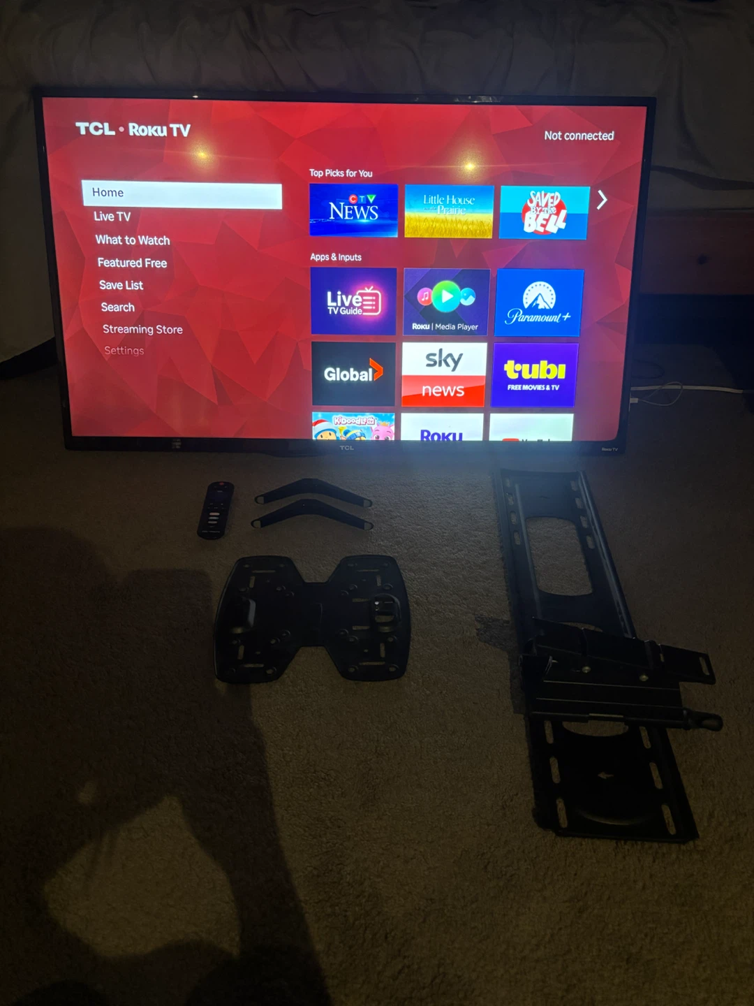 TCL Roku TV with Wall Mount and Remote - photo 2