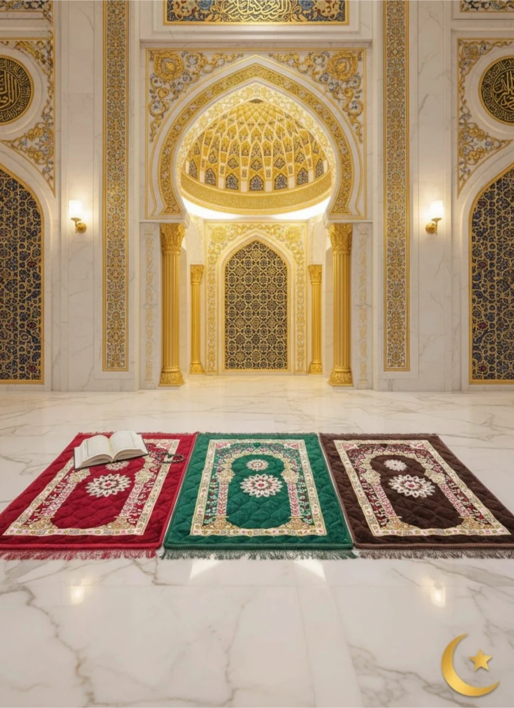 Premium Cotton Prayer Rug – Soft, Quilted & Non-Slip | 80x120cm - photo 3