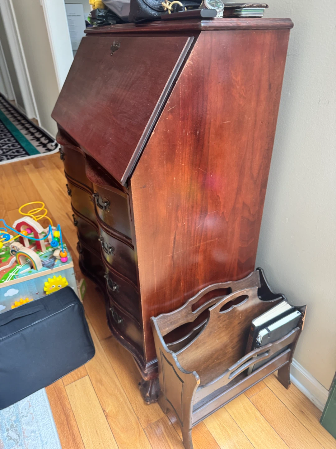 Vintage Wooden Secretary Desk