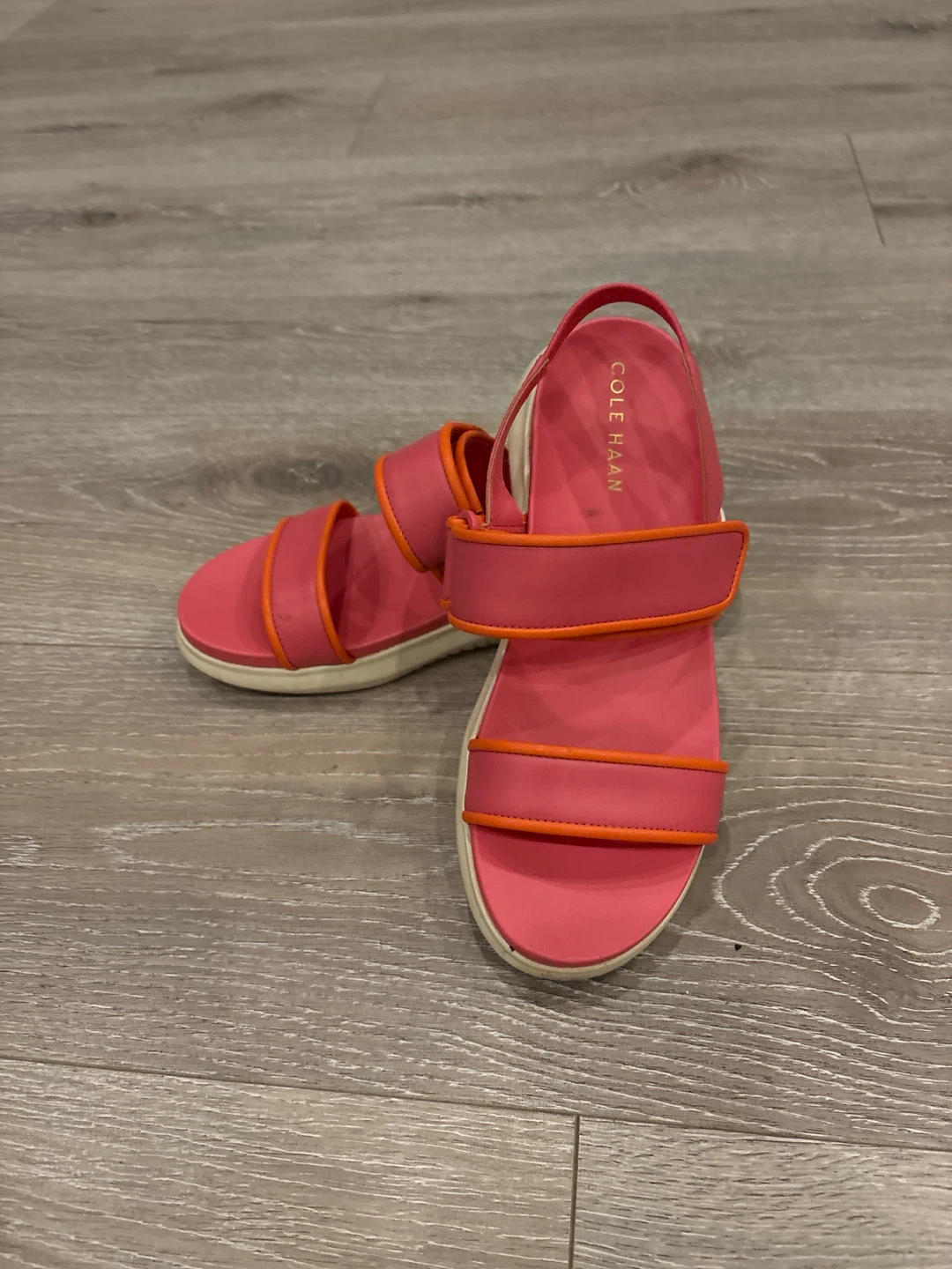 Cole Haan Pink & Orange Strap Sandals - photo 2