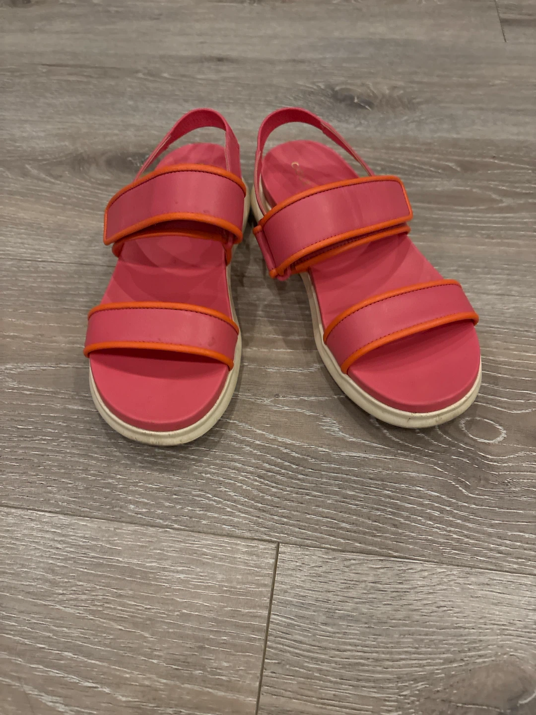 Cole Haan Pink & Orange Strap Sandals - photo 3