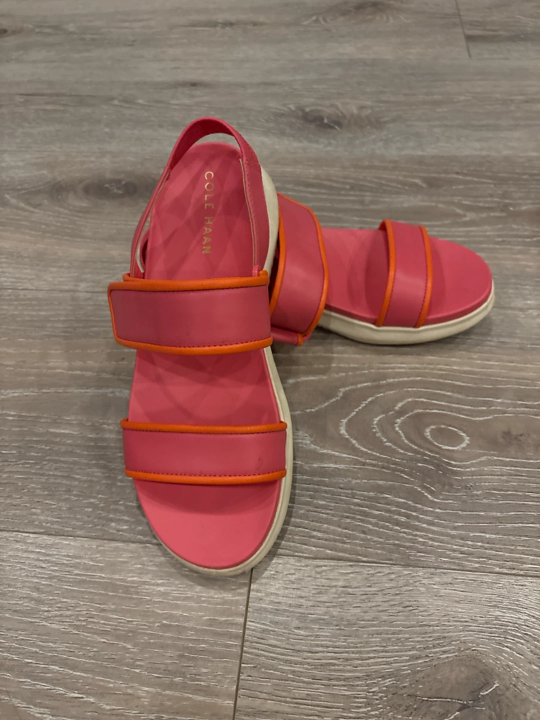 Cole Haan Pink & Orange Strap Sandals - photo 4