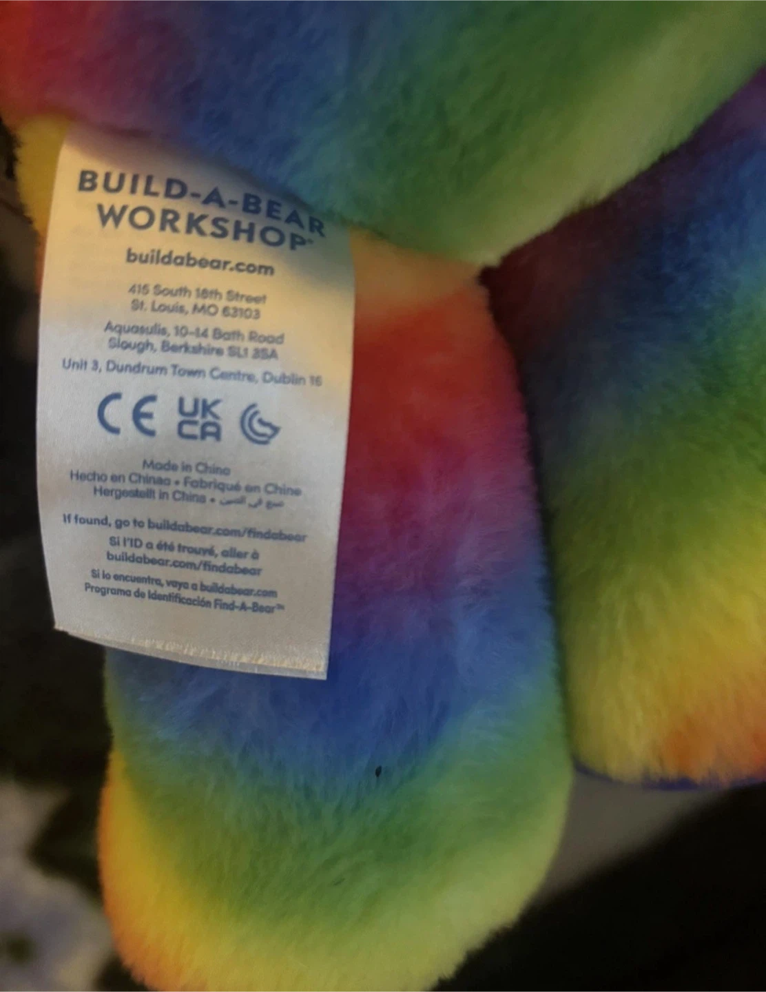 Build a bear rainbow bearalien - photo 2