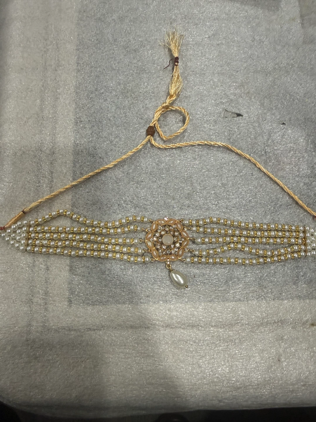 Pearl and Gold Choker Necklace - photo 2